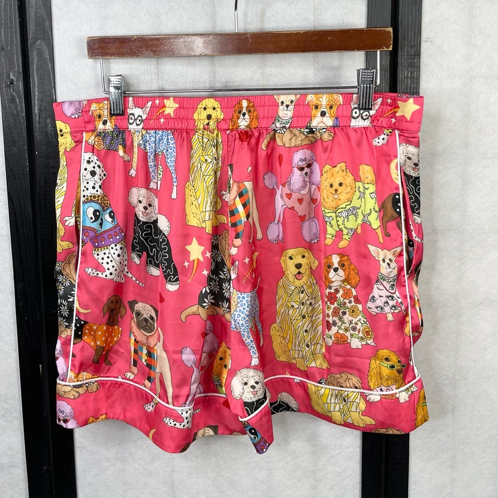 Karen Mabon Pink Dog Print Pajama Top - Picture 5 of 11
